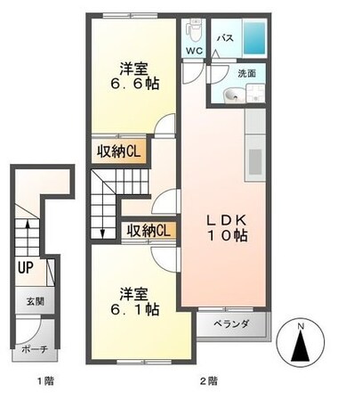 レジデンスヒルズ・みなみの物件間取画像